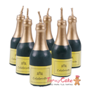 Velas para Tartas Botella Champagne 6ud Städter