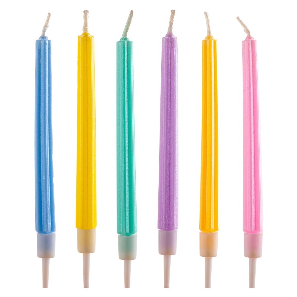 Velas para tartas con forma de columna 6ud Dekora