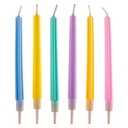 Velas para tartas con forma de columna 6ud Dekora