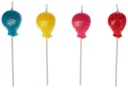 Velas para tartas globos 8ud PME
