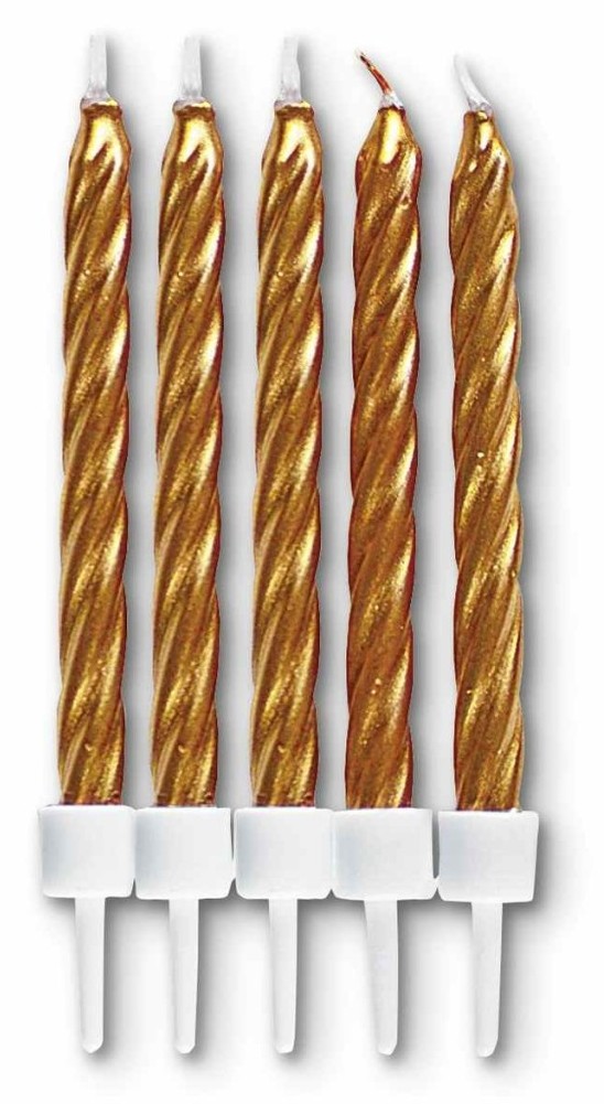Velas para tartas rojas 10ud Städter