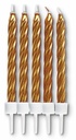 Velas para tartas rojas 10ud Städter