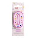 Velas para Tartas Rosa Número 0 PME
