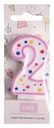 Velas para Tartas Rosa Número 2 PME