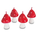 Velas para tartas setas rojas 4ud Städter