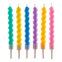 Velas para Tartas Twisted 6ud Dekora