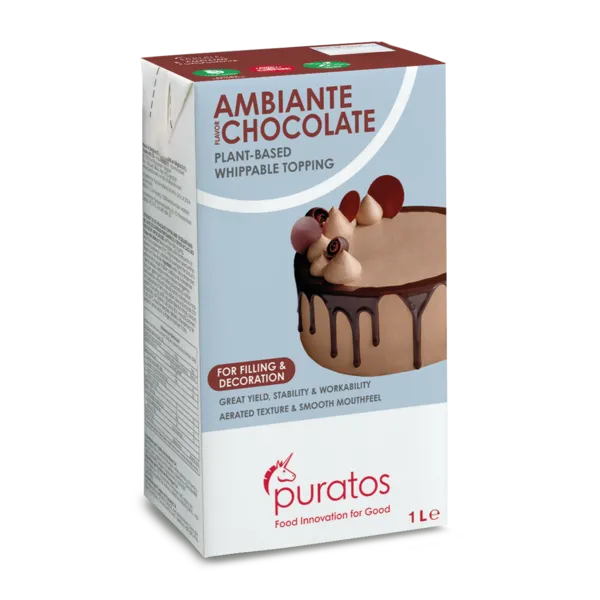 Nata vegetal sabor chocolate Ambiante 1L. Puratos