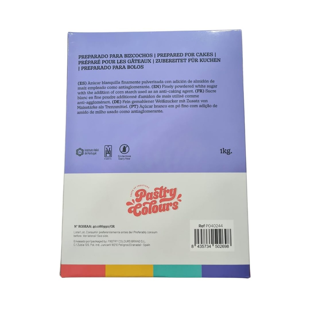 Icing Sugar 1kg Pastry Colours