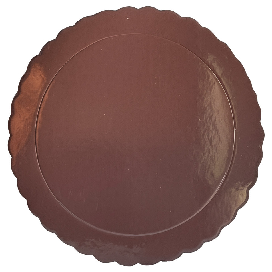 Base ondulada extrafuerte marrón 25cm