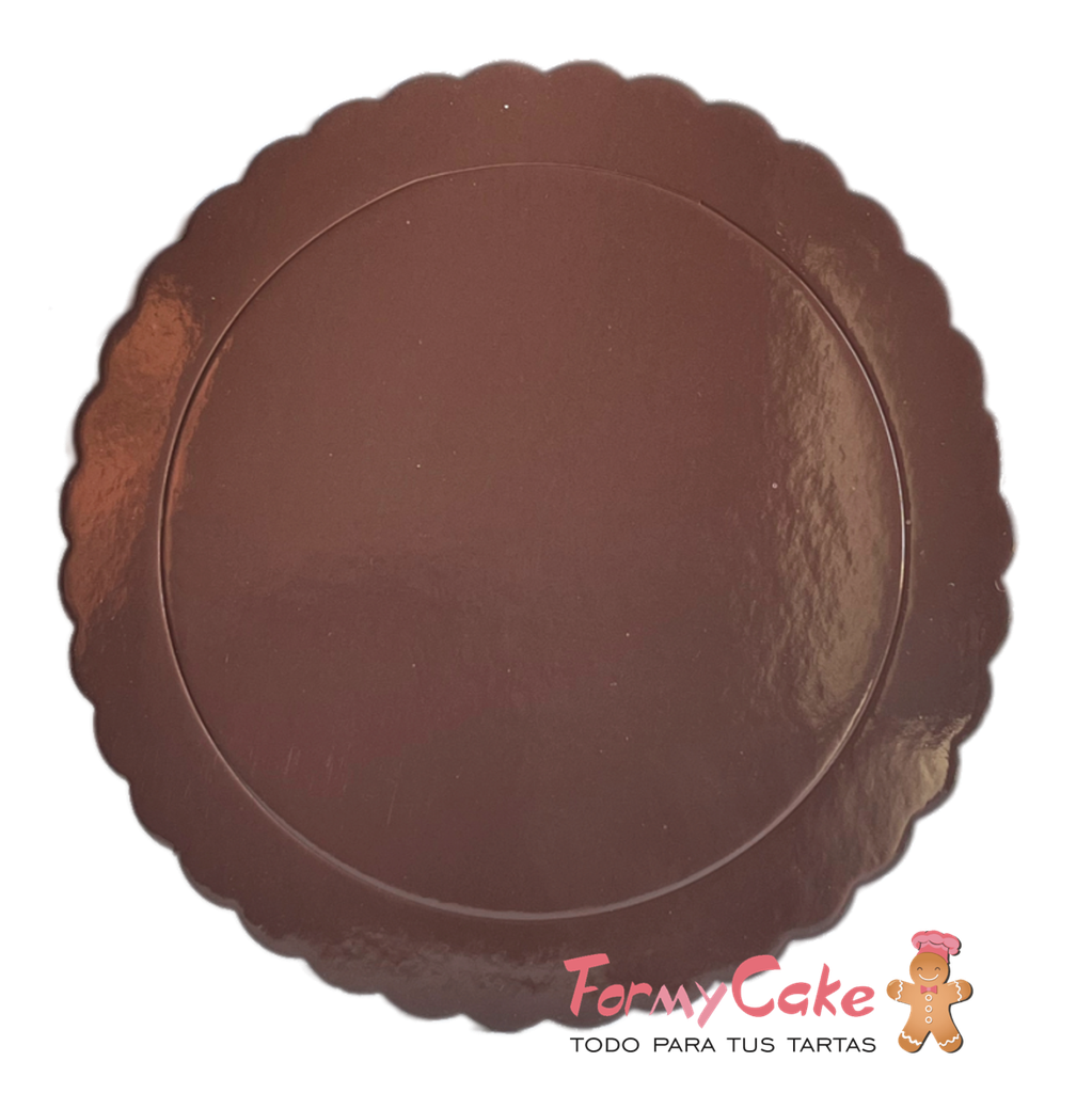 Base Ondulada Extrafuerte Marrón 30cm
