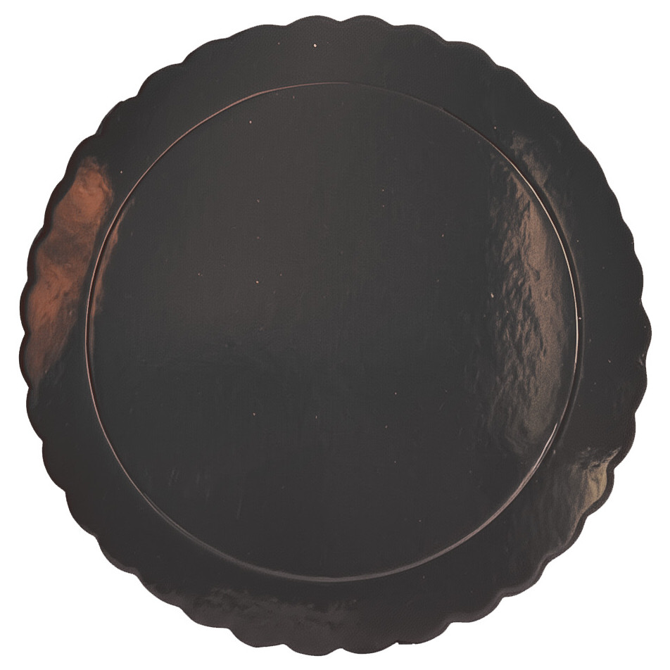 Base ondulada extrafuerte negra 25cm