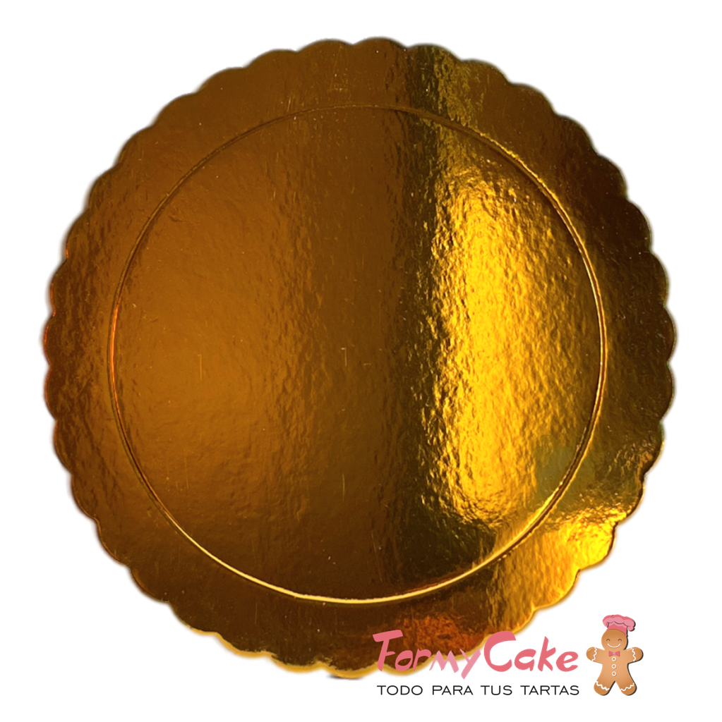 Base Ondulada Extrafuerte Oro 20cm