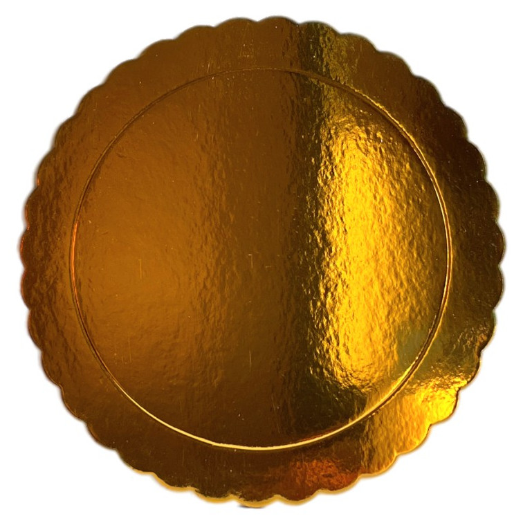 Base Ondulada Extrafuerte Oro 35cm