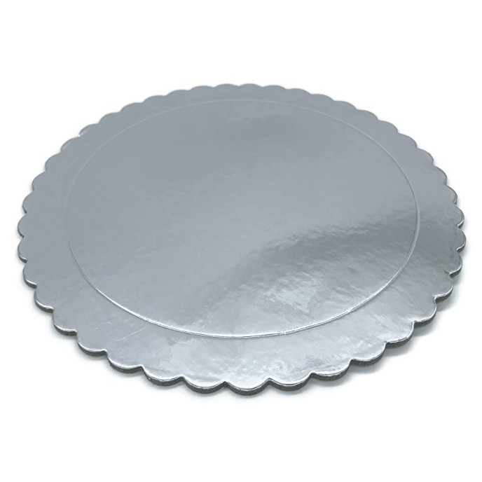 Base Ondulada Extrafuerte Plata 25cm