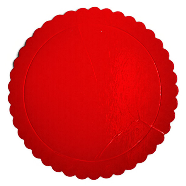 Base Ondulada Extrafuerte Roja 25cm