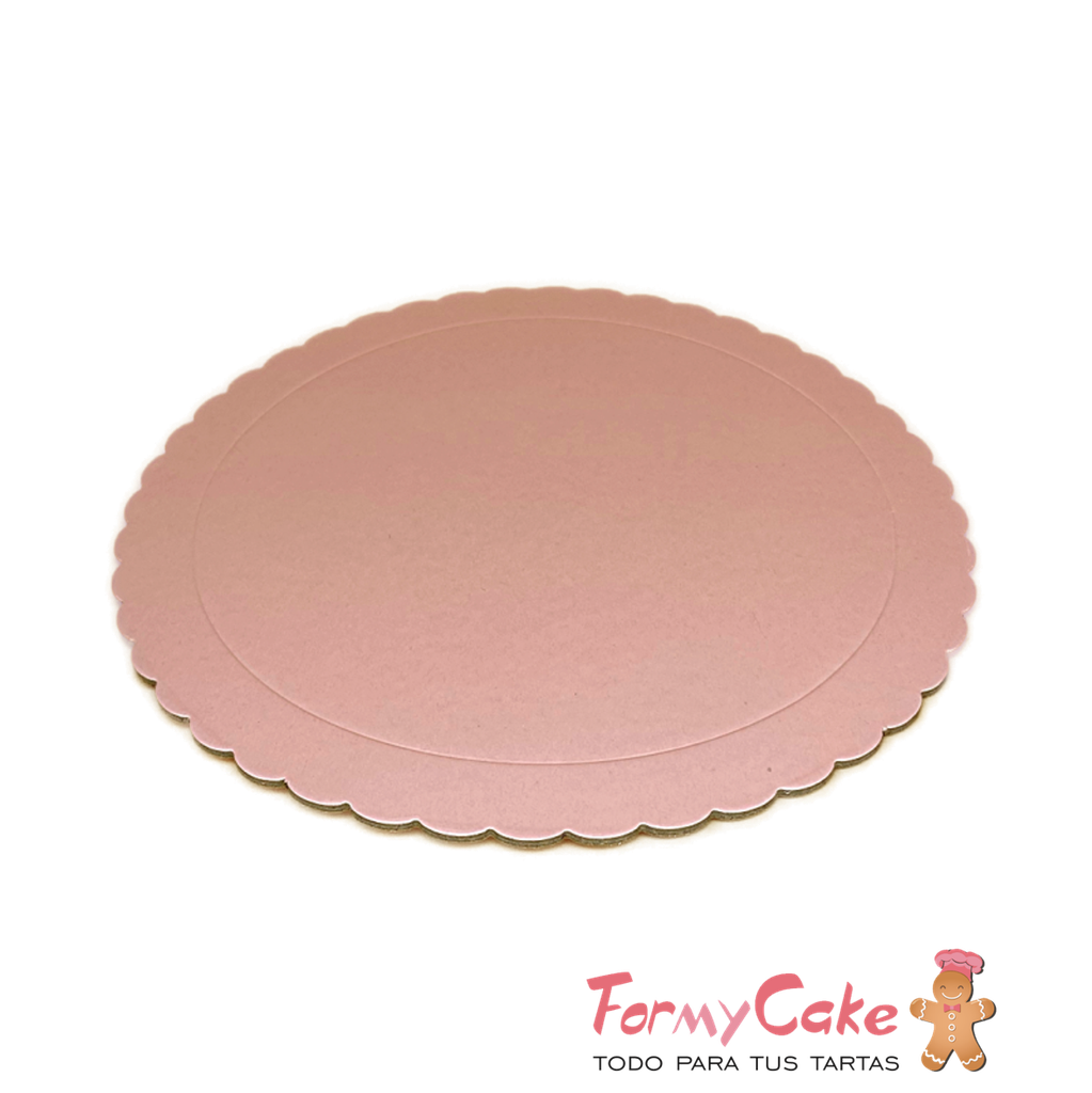Base Ondulada Extrafuerte Rosa Bebe 25cm