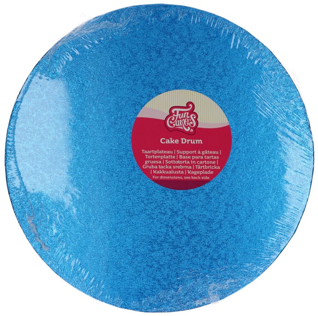 Base Redonda Gruesa para Tartas 30,5cm Azul, Funcakes
