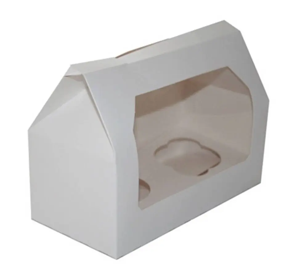 Caja 2 Cupcakes Blanca