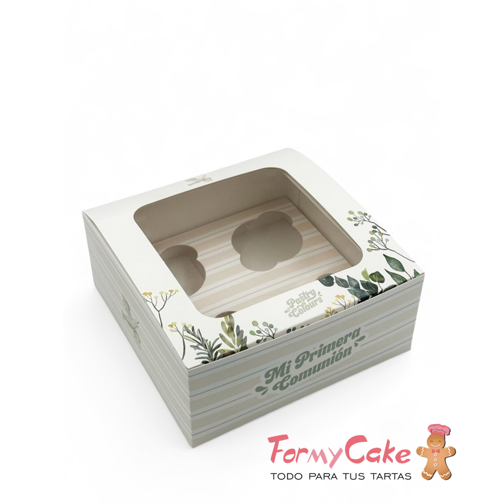 Caja 4 Cupcakes Comunión Niño Pastry Colours