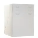 Caja blanca para tartas altura regulable 40x40x20 a 30cm Azucren
