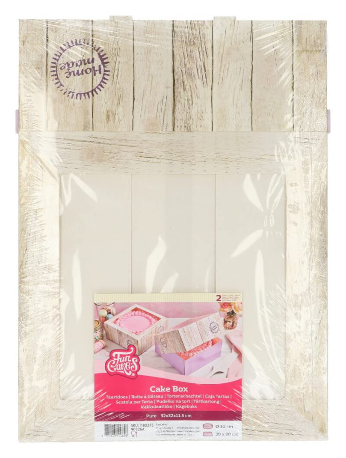 Caja Decorada Diseño Pure 32x32x11,5cm 2ud Funcakes