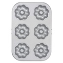Molde antiadherente 6 donuts flor Decora
