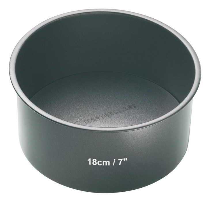 Molde con Base Extraible De Acero, Negro, 18x8cm Master Class