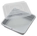 Molde cuadrado con tapa 23cm. Wilton