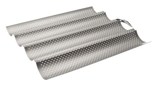 Molde para cuatro baguettes 32x38cm. Ibili