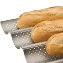 Molde para cuatro baguettes 32x38cm. Ibili