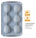 Molde De Silicona Huevo Pascua 6 Cavidades Decora