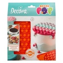 Molde de silicona redondo decorpop Decora