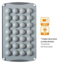 Molde De Silicona Semiesfera 20uds 30x15H MM Decora