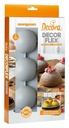 Molde de silicona semiesfera 6uds 70x35h mm Decora