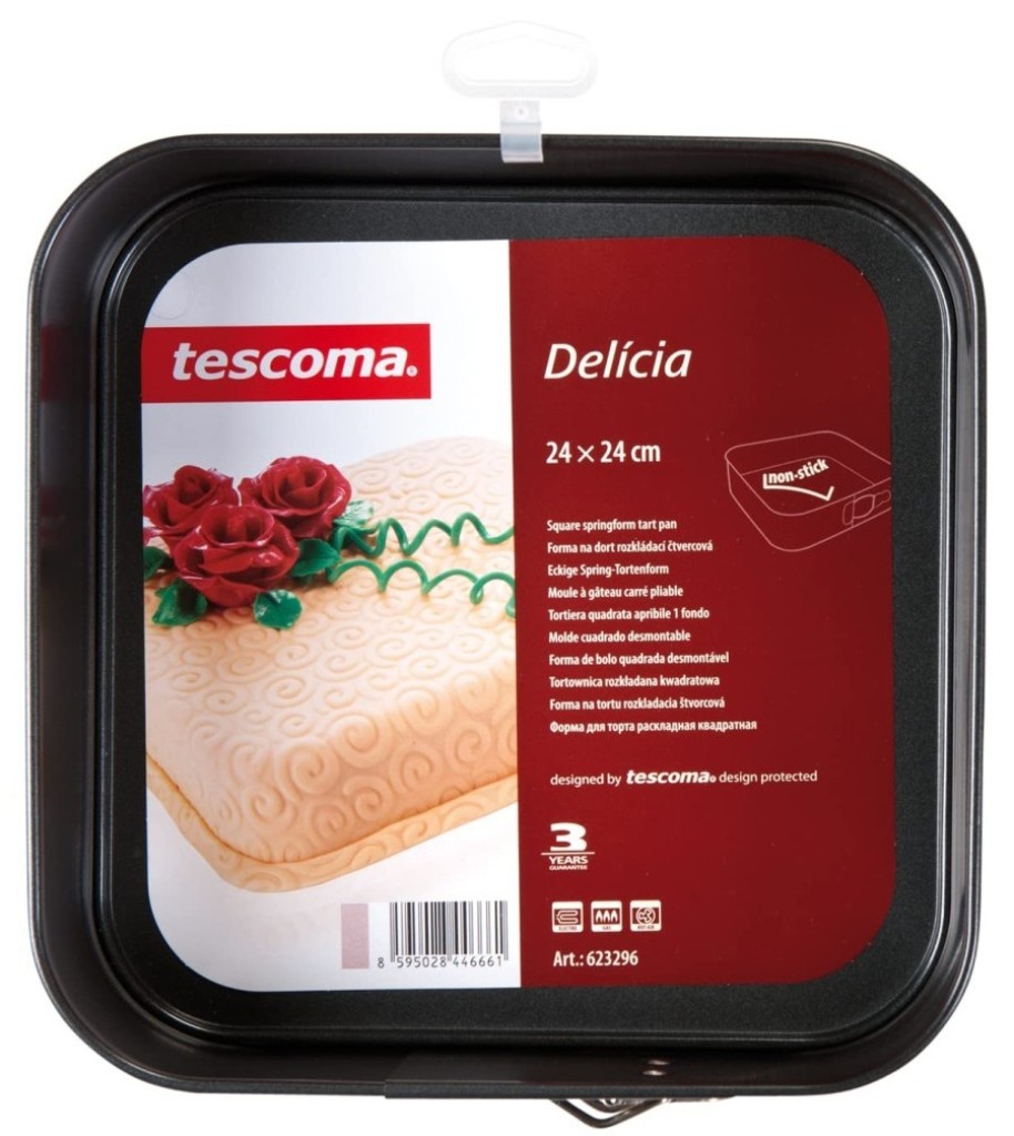 Molde desmoldable cuadrado metal tescoma 24cm