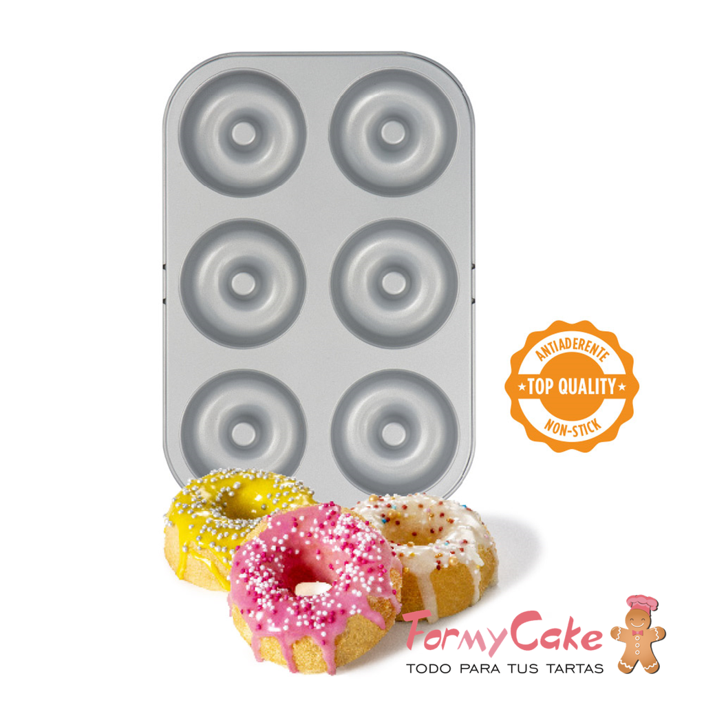 Molde Metal 6 Donuts Decora