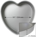 Molde metal corazón 25,4x7,5cm. PME