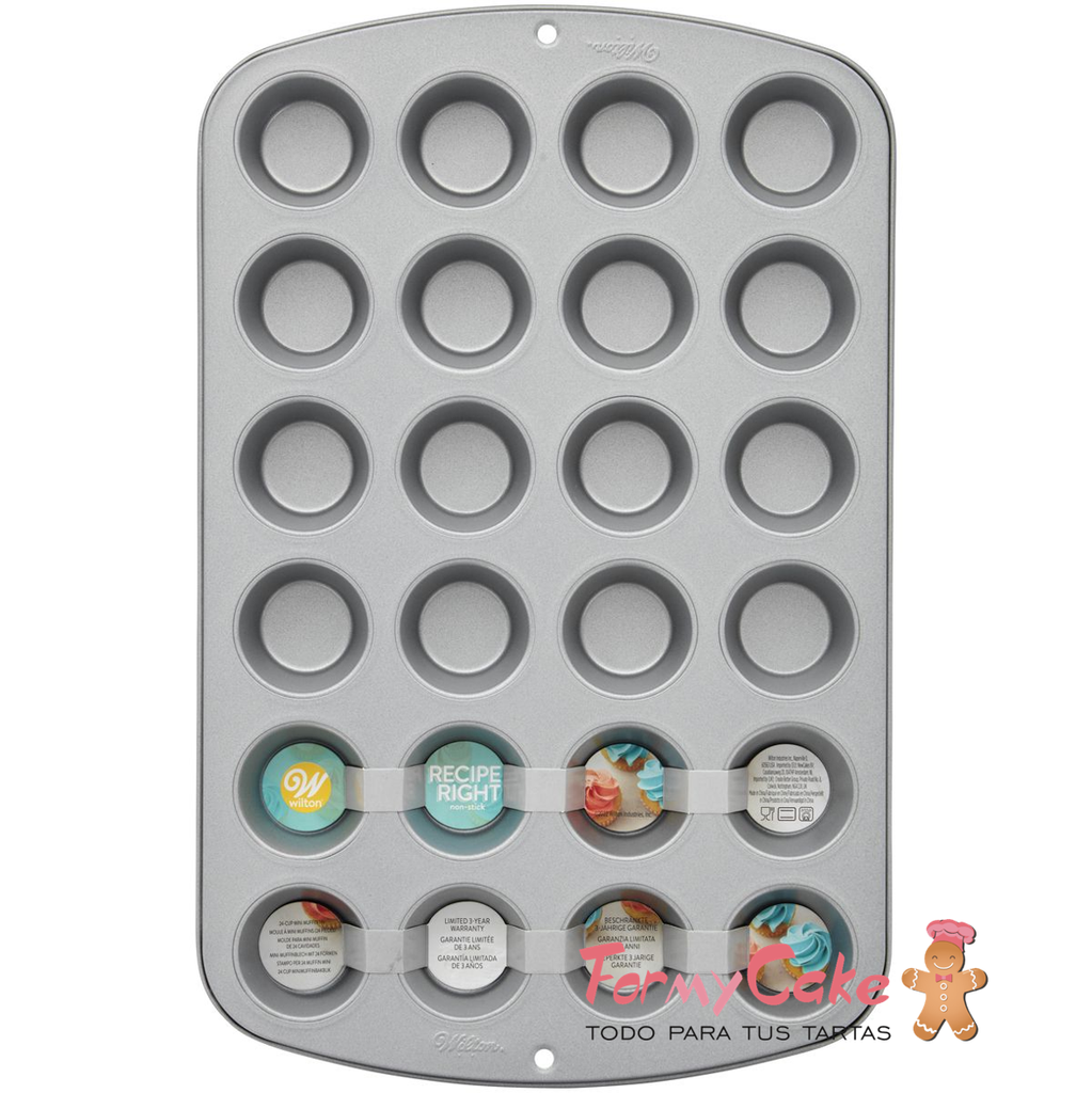 Molde MiniCupcakes para 24ud Wilton