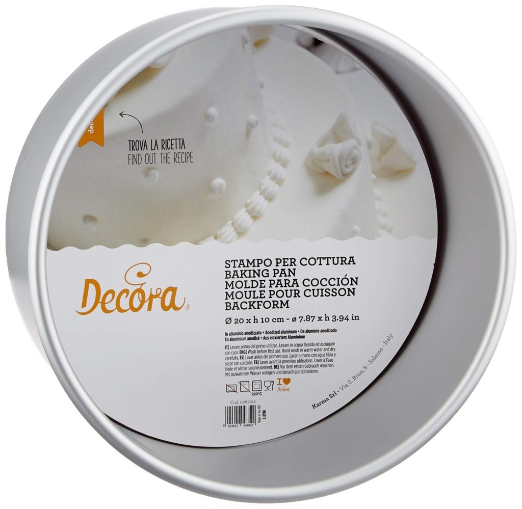 Molde redondo metal 20x10cm Decora