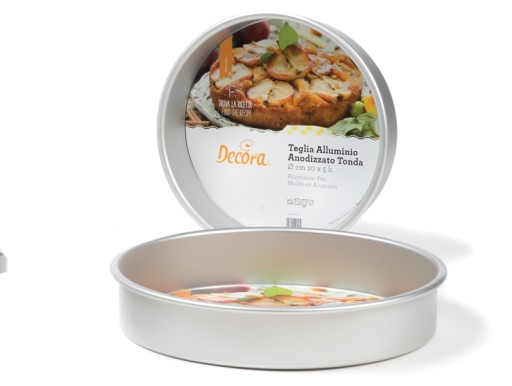 Molde redondo metal 20x5cm Decora