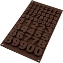 Molde Silicona Numeros Chocolate Silikomart
