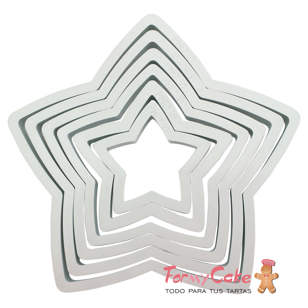 Cortantes Estrellas 6ud PME