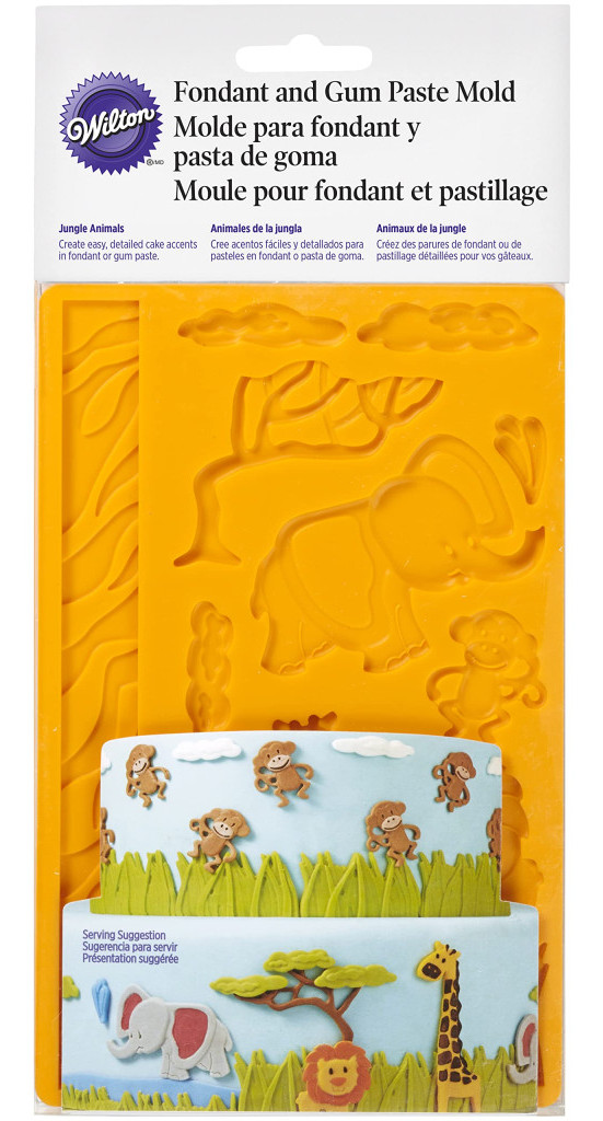 Molde fondant diseño selva WILTON