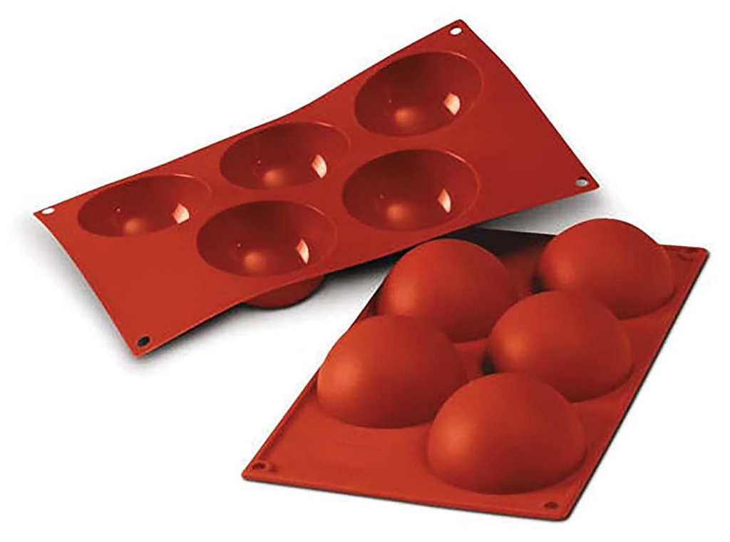Molde silicona 5 semiesferas SILIKOMART