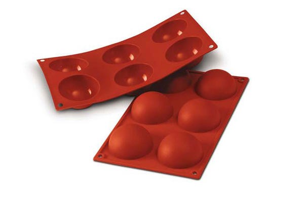 Molde silicona 6 semiesferas SILIKOMART