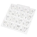 Molde silicona banderitas de letras katy SUE