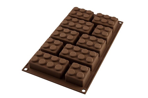 Molde silicona choco block silikomart