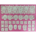 Tapete de encaje día de los muertos. Cake Lace