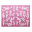 Tapete de encaje plumas Cake Lace