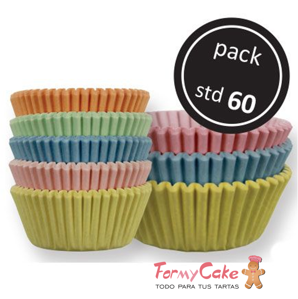 Cápsulas pastel 3 colores 60 ud PME